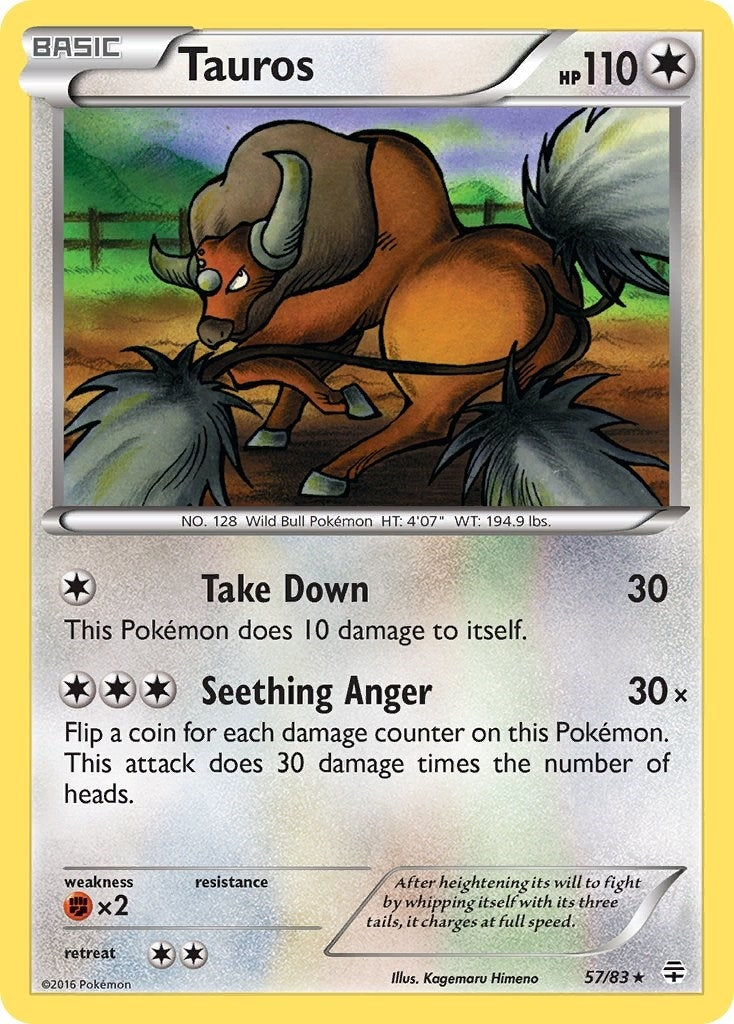 Image for Tauros (57/83) (Generations) (GEN) - Pokemon
