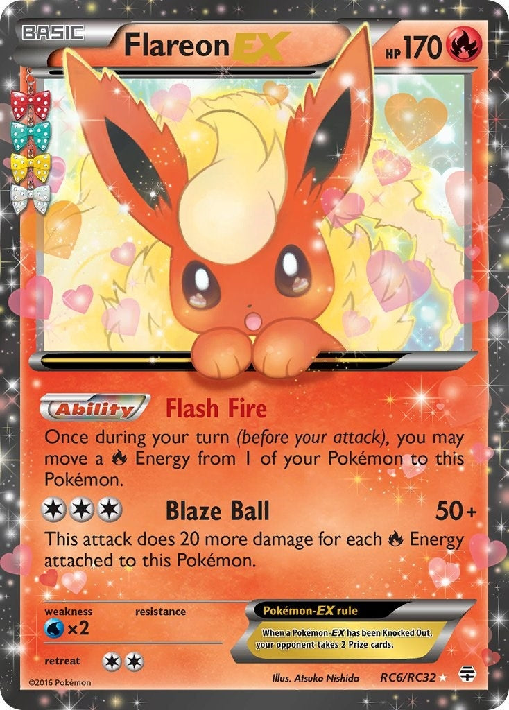 Image for Flareon EX (RC6/RC32) (Generations: Radiant Collection) (GEN) - Pokemon
