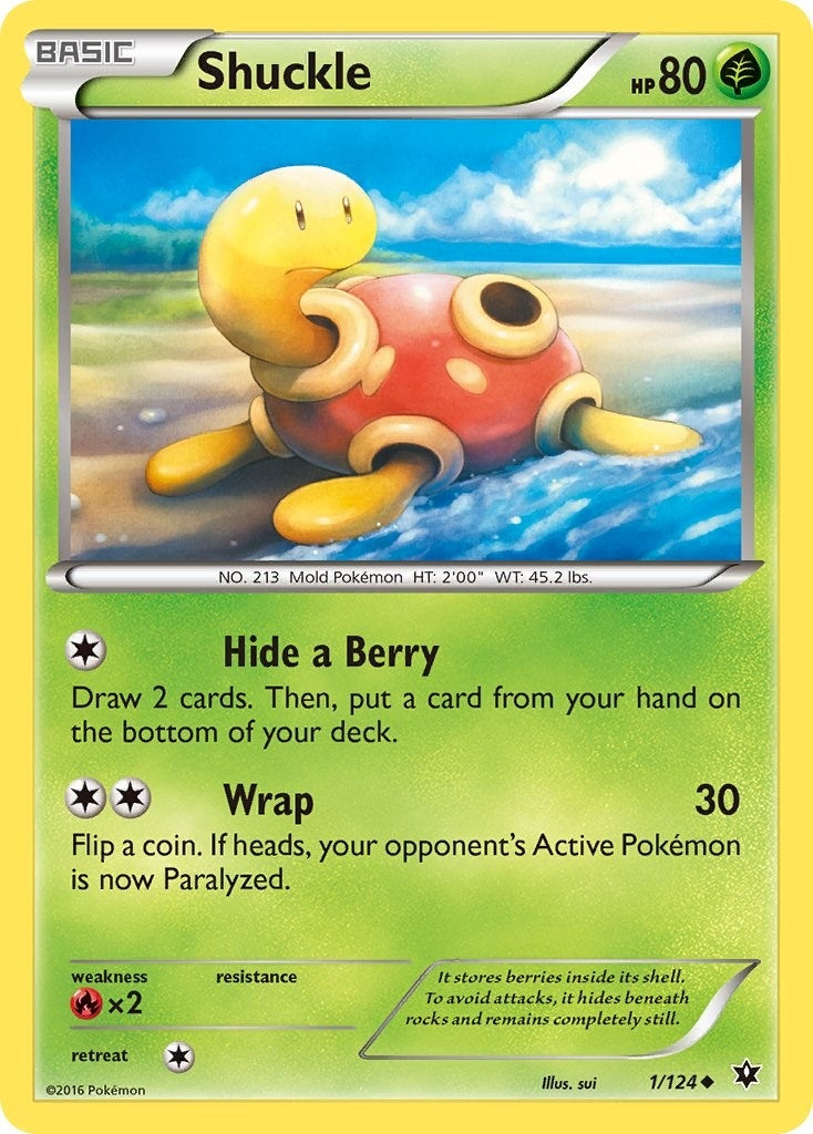 Image for Shuckle (1/124) (XY - Fates Collide) (FCO) - Pokemon
