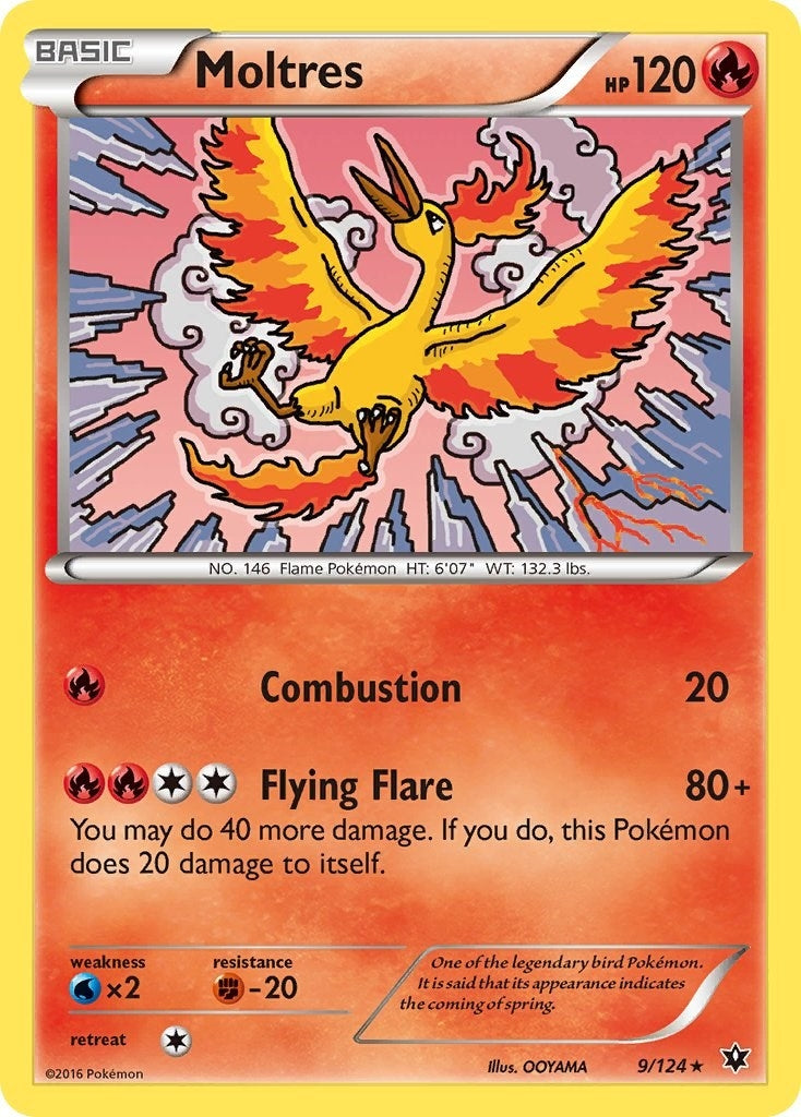 Moltres (9/124) (XY - Fates Collide) (FCO) Pokemon