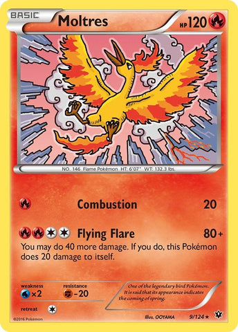 Moltres (9/124) (XY - Fates Collide) (FCO) Pokemon