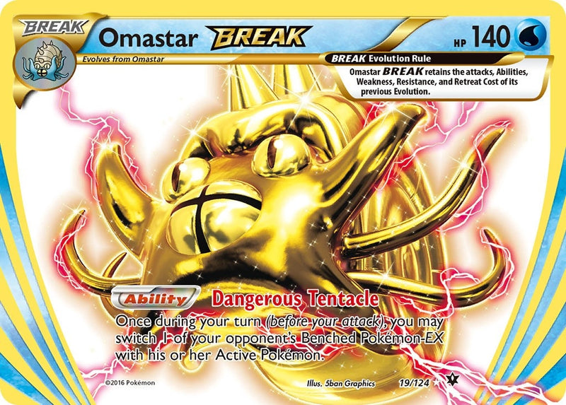 Image for Omastar BREAK (19/124) (XY - Fates Collide) (FCO) - Pokemon