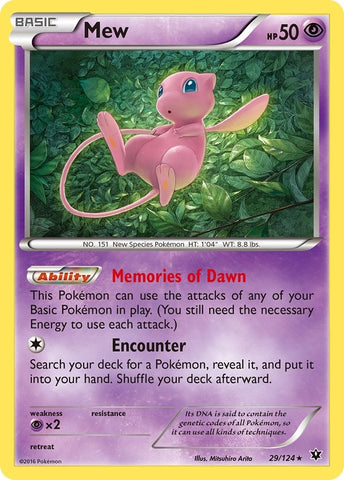 Image for Mew (29/124) (XY - Fates Collide) - Pokemon