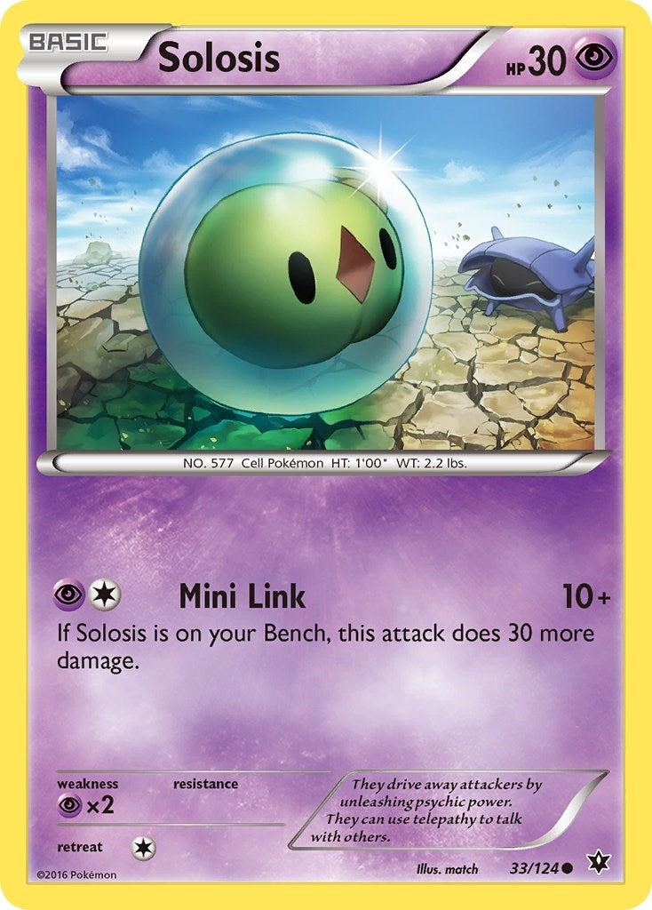 Image for Solosis (33/124) (XY - Fates Collide) (FCO) - Pokemon