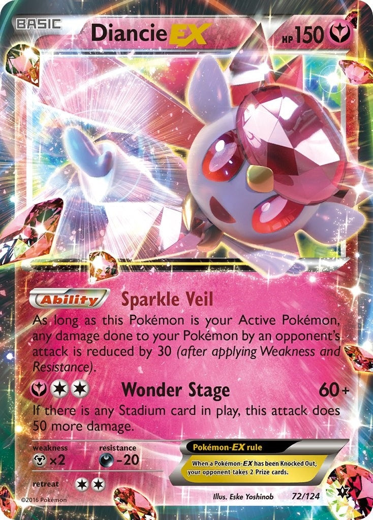 Image for Diancie EX (72/124) (XY - Fates Collide) (FCO) - Pokemon