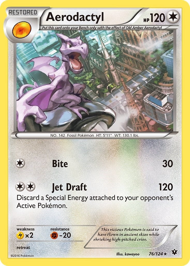 Image for Aerodactyl (76/124) (XY - Fates Collide) (FCO) - Pokemon