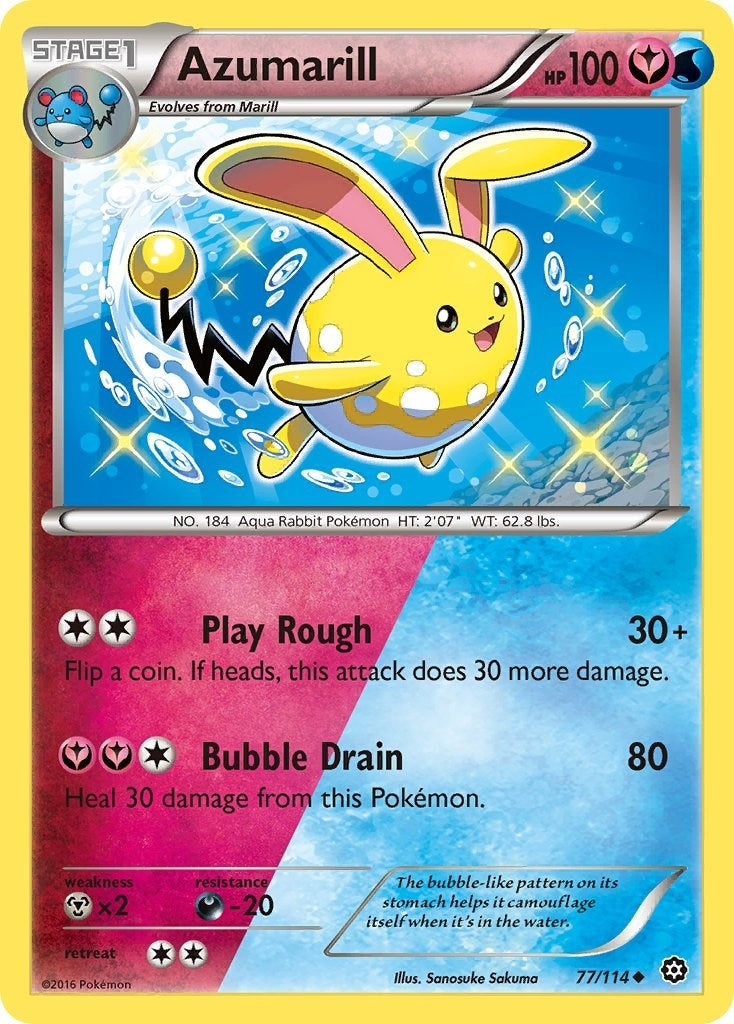 Image for Azumarill (77/114) (XY - Steam Siege) (STS) - Pokemon