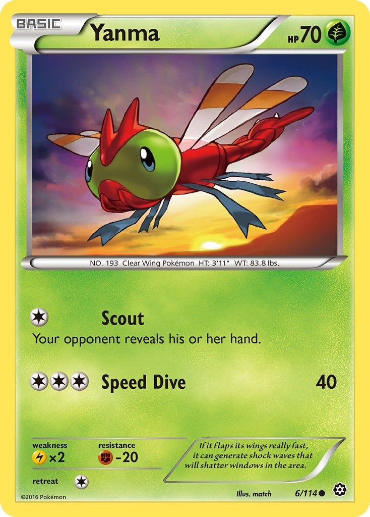 Image for Yanma (6/114) (XY - Steam Siege) (STS) - Pokemon