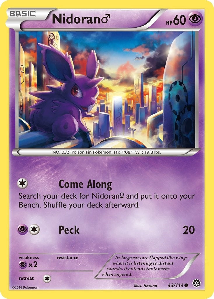 Nidoran M (43/114) (XY - Steam Siege) Pokemon