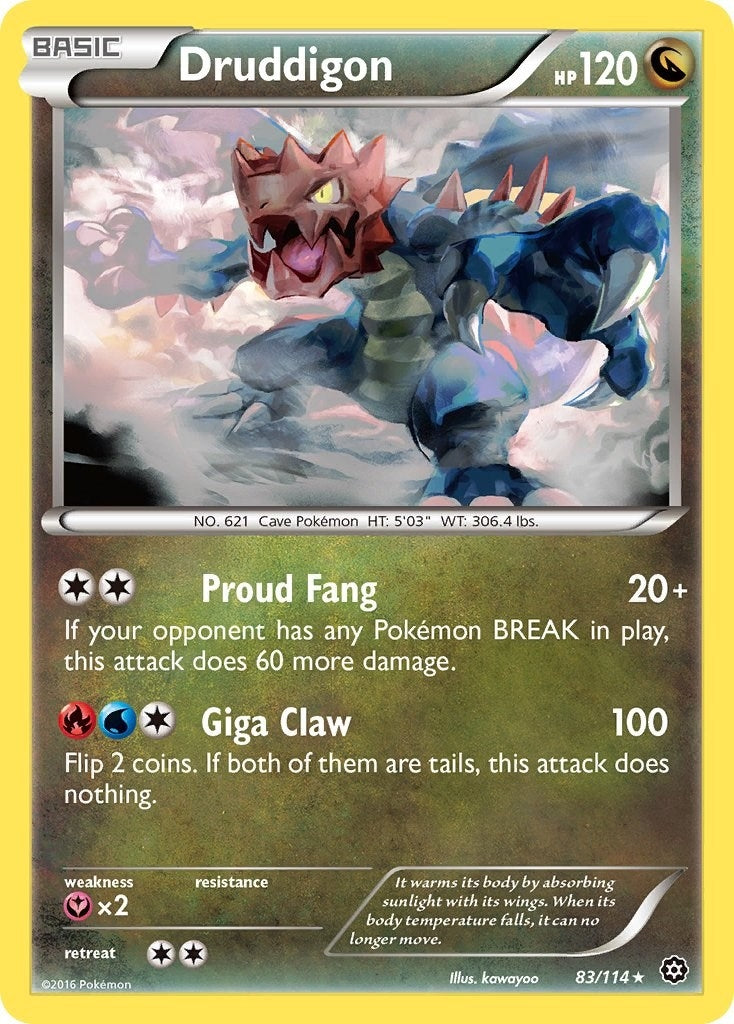 Druddigon (83/114) (XY - Steam Siege) Pokemon
