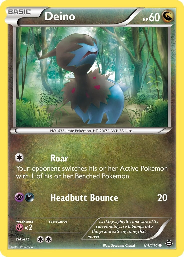 Deino (84/114) (XY - Steam Siege) Pokemon