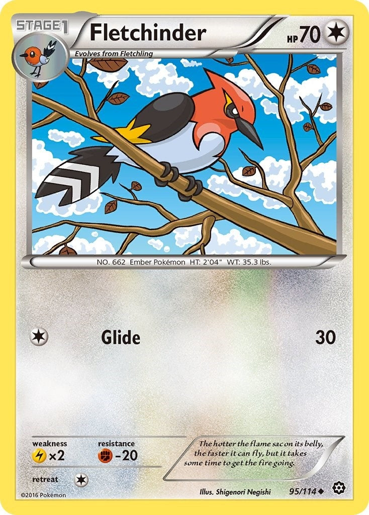 Image for Fletchinder (95/114) (XY - Steam Siege) (STS) - Pokemon