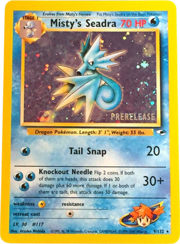 Misty's Seadra (Prerelease) (009/132) (WoTC Promo) Pokemon