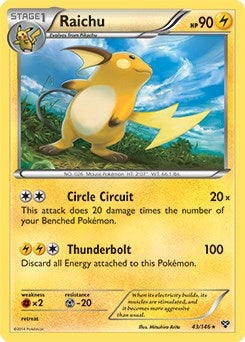 Image for Raichu - 43/146 (Battle Arena Deck Exclusive) (043/146) - Pokemon