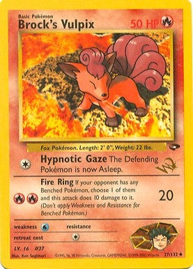Image for Brock's Vulpix [W Stamped] (037/132) (WoTC Promo) (PR) - Pokemon