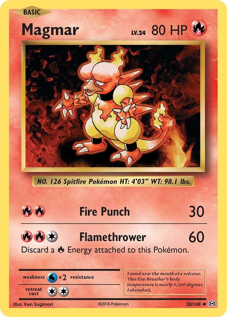 Image for Magmar (20/108) (XY - Evolutions) - Pokemon