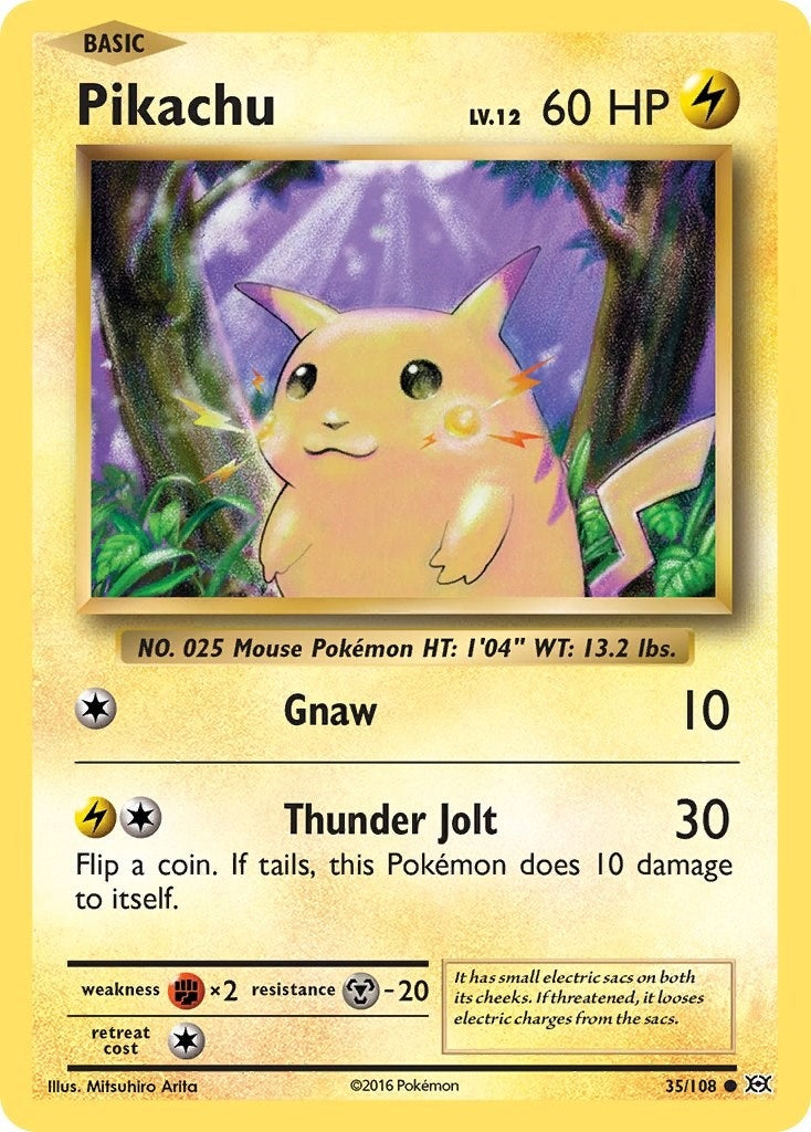 Pikachu (35/108) (XY - Evolutions) Pokemon