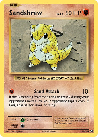 Sandshrew (54/108) (XY - Evolutions) Pokemon