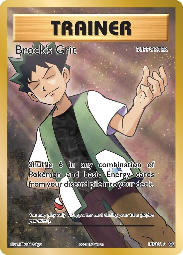 Brock's Grit (Full Art) (107/108) (XY - Evolutions) (EVO) Pokemon