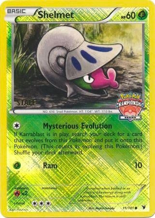 Image for Shelmet 11/101 (Championship Series) [Staff] (011/101) (League & Championship Cards) (PR) - Pokemon