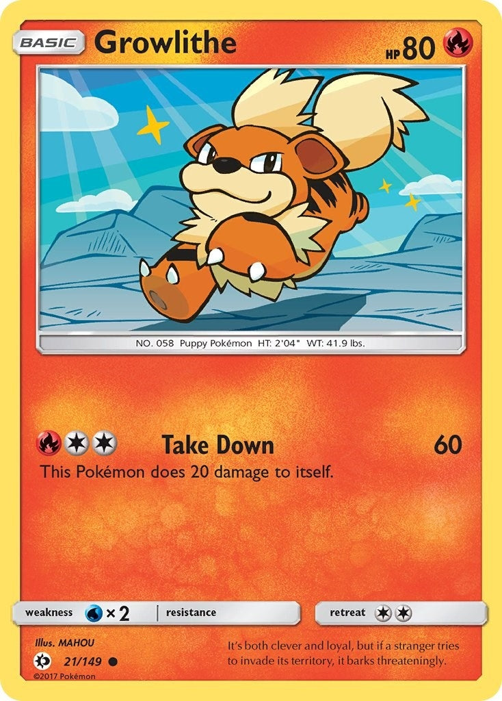 Image for Growlithe (21/149) (SM Base Set) (SM01) - Pokemon