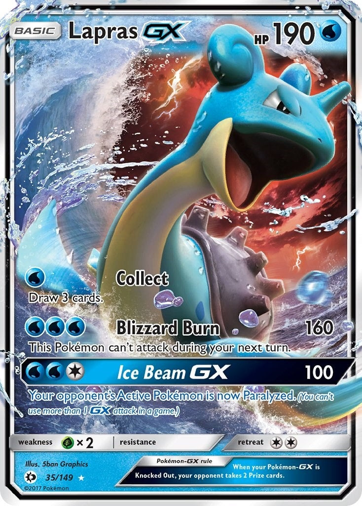 Lapras GX (35/149) (SM Base Set) Pokemon