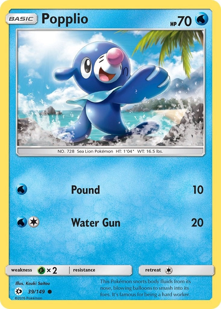 Image for Popplio (39/149) (SM Base Set) (SM01) - Pokemon