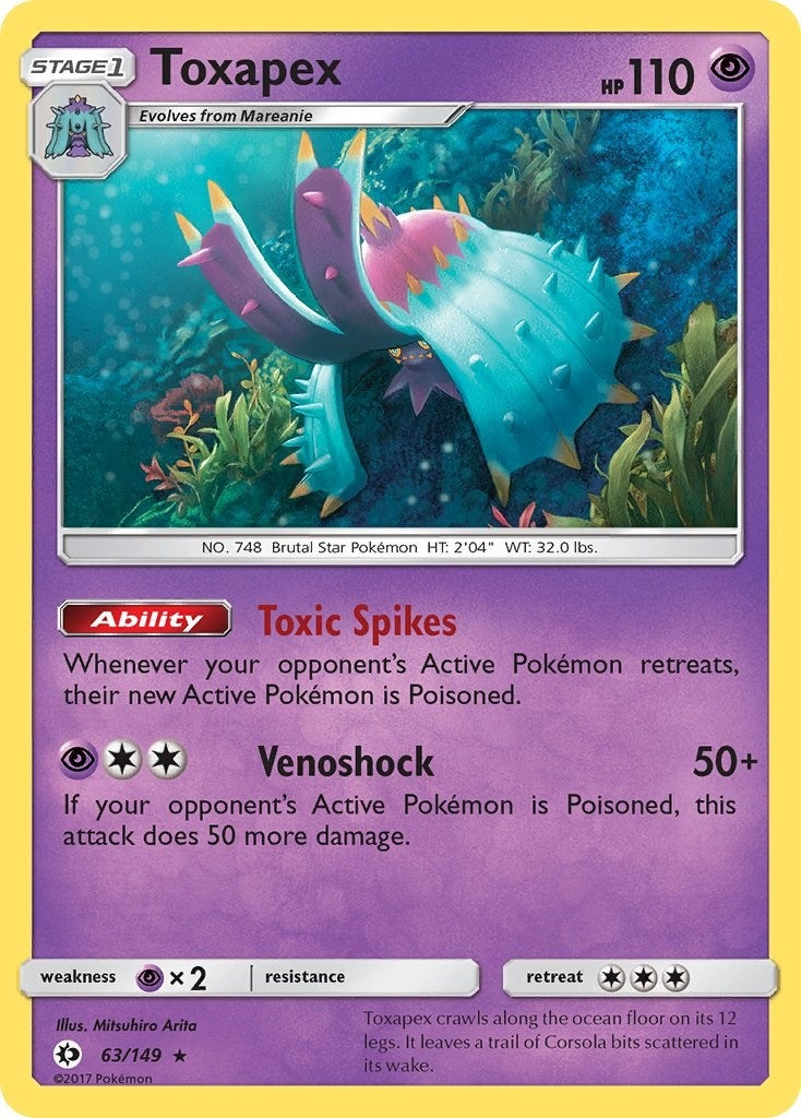 Image for Toxapex (63/149) (SM Base Set) (SM01) - Pokemon