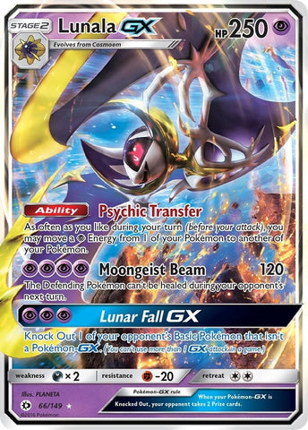 Lunala GX (66/149) (SM Base Set) Pokemon