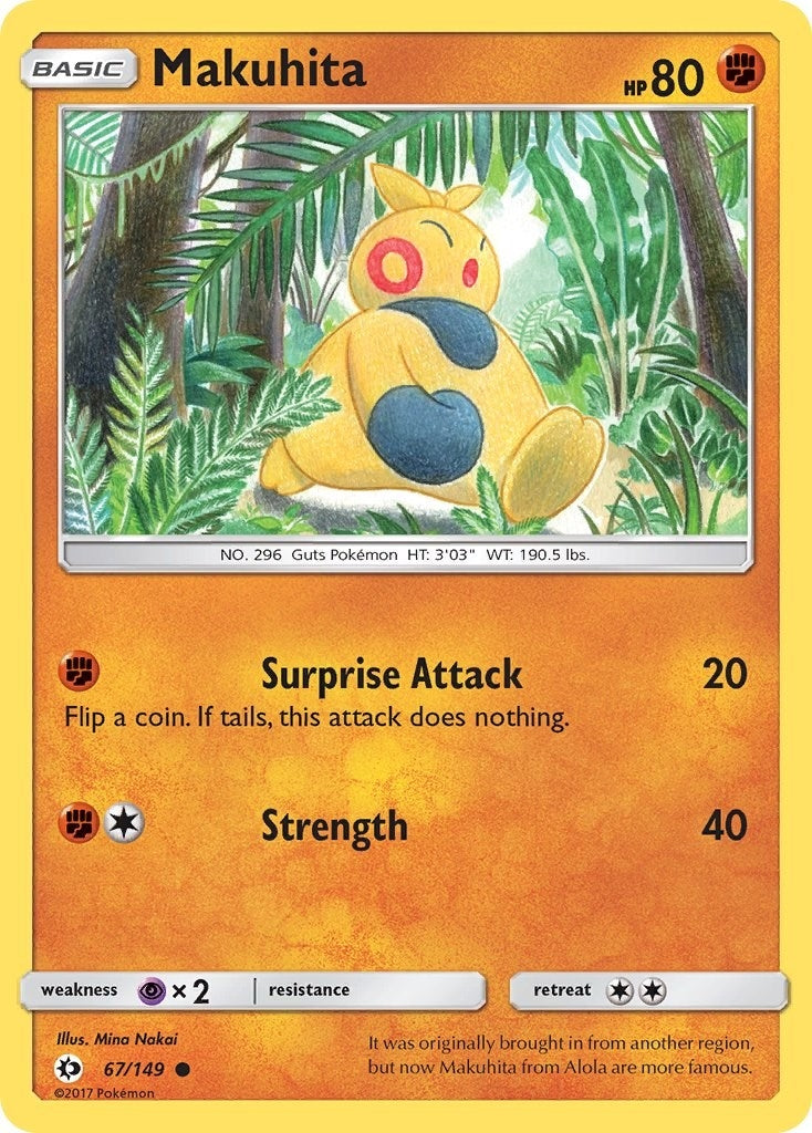 Image for Makuhita (67/149) (SM Base Set) (SM01) - Pokemon