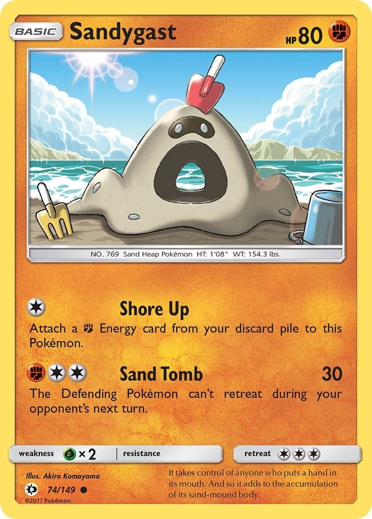 Image for Sandygast (74/149) (SM Base Set) (SM01) - Pokemon