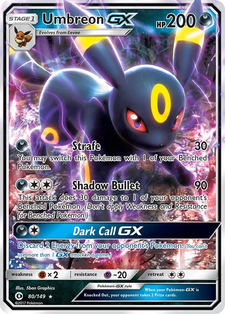 Image for Umbreon GX (80/149) (SM Base Set) (SM01) - Pokemon