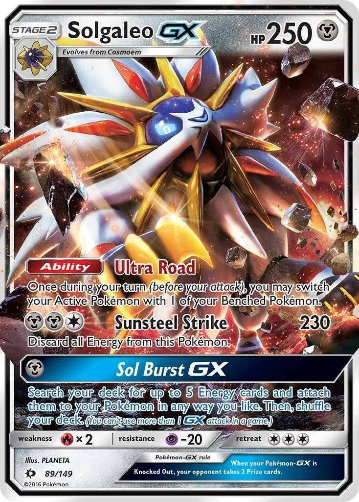 Solgaleo GX (89/149) (SM Base Set) Pokemon