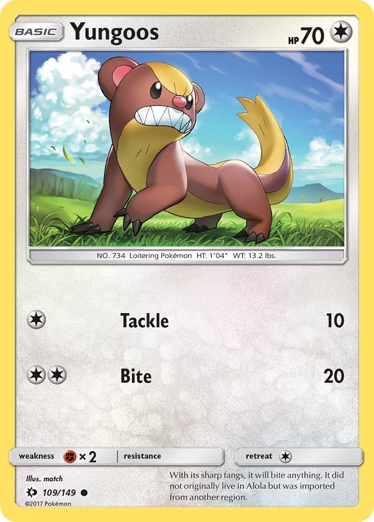 Image for Yungoos (109/149) (SM Base Set) (SM01) - Pokemon