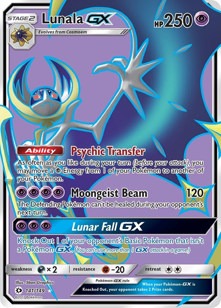Image for Lunala GX (Full Art) (141/149) (SM Base Set) (SM01) - Pokemon