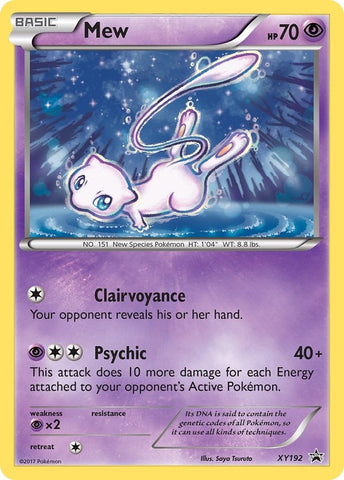 Mew - XY192 (XY192) (XY Promos) (PR) Pokemon