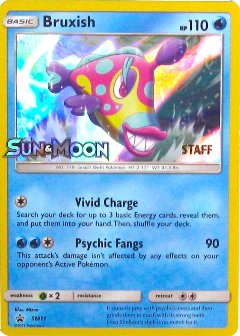 Image for Bruxish - SM11 (Prerelease) [Staff] (SM11) (SM Promos) (SMP) - Pokemon