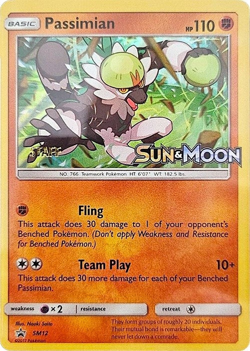 Image for Passimian - SM12 (Prerelease) [Staff] (SM12) (SM Promos) (SMP) - Pokemon