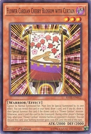 Flower Cardian Cherry Blossom with Curtain (RATE-EN012) (Raging Tempest) YuGiOh