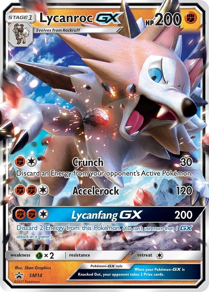 Image for Lycanroc GX - SM14 (SM14) (SM Promos) (SMP) - Pokemon