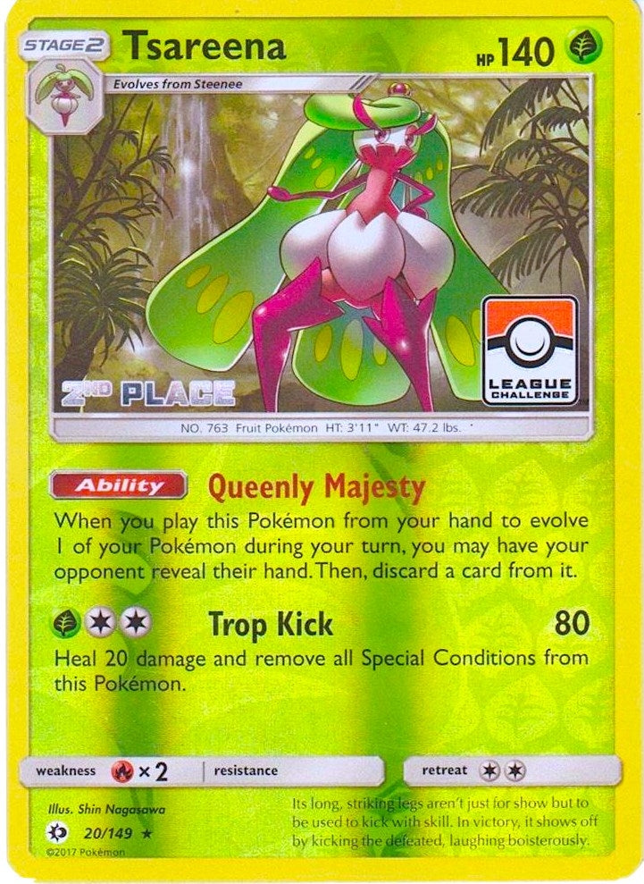 Image for Tsareena - 20/149 (League Challenge) [2nd Place] (020/149) (League & Championship Cards) (PR) - Pokemon