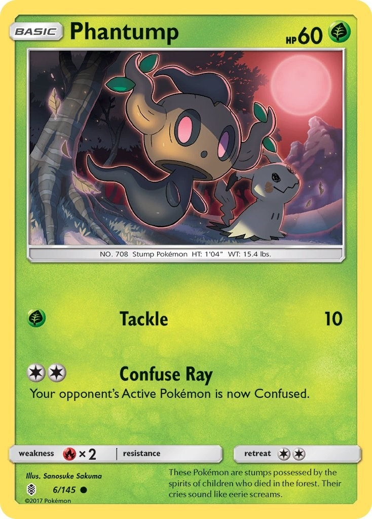 Phantump (6/145) (SM - Guardians Rising) Pokemon