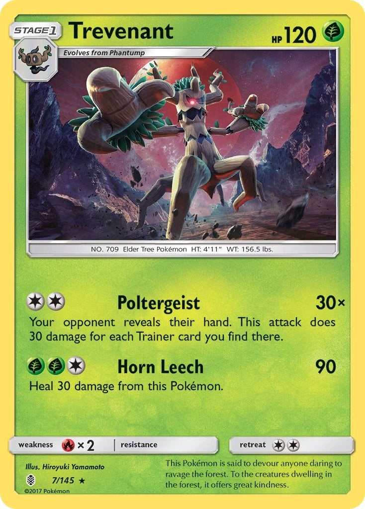 Trevenant (7/145) (SM - Guardians Rising) Pokemon
