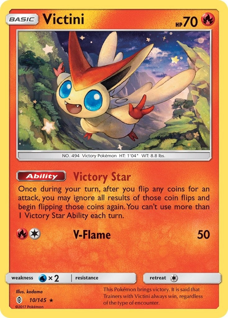 Victini (10/145) (SM - Guardians Rising) Pokemon