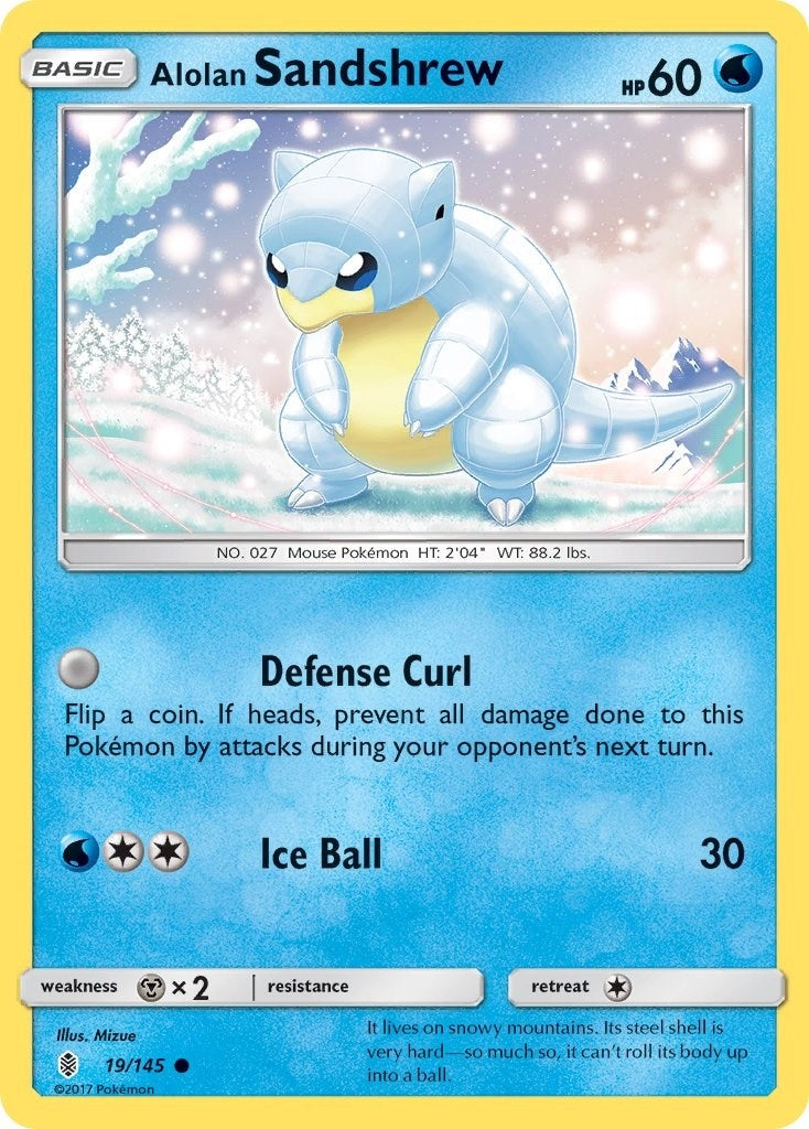 Alolan Sandshrew (19/145) (SM - Guardians Rising) Pokemon