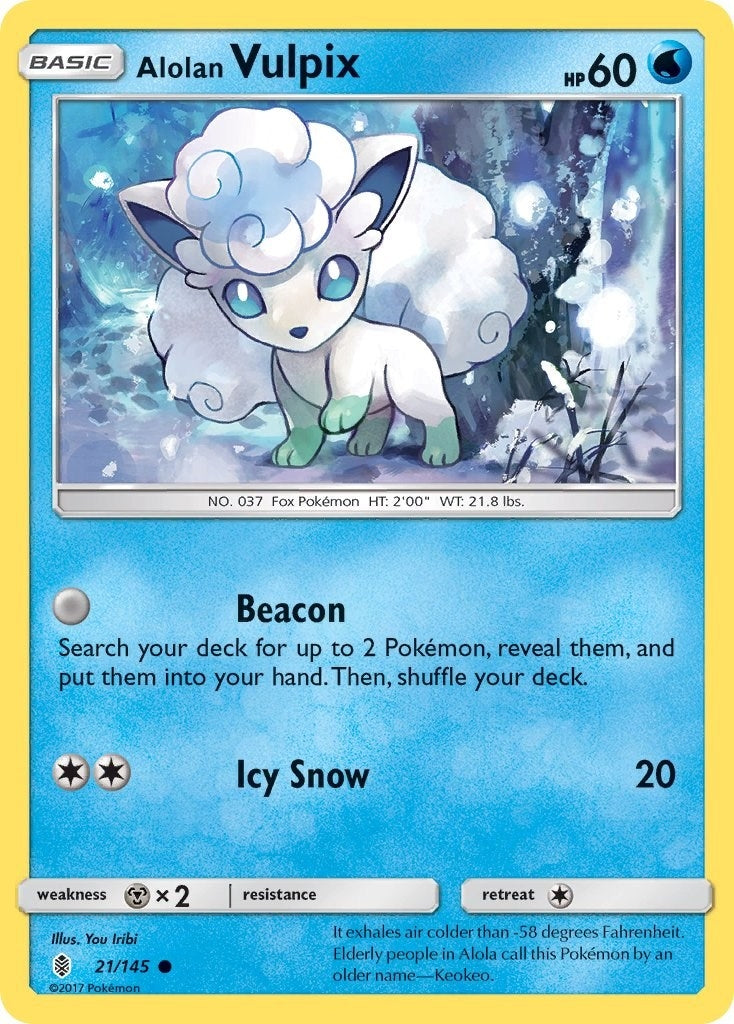 Alolan Vulpix (21/145) (SM - Guardians Rising) Pokemon