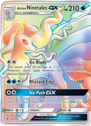 Image for Alolan Ninetales GX (Secret) (150/145) (SM - Guardians Rising) (SM02) - Pokemon