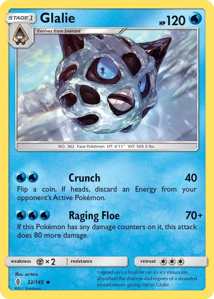 Glalie (32/145) (SM - Guardians Rising) Pokemon
