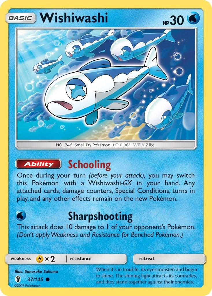 Wishiwashi (37/145) (SM - Guardians Rising) Pokemon