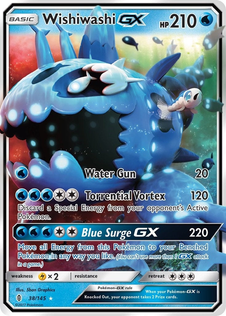 Wishiwashi GX (38/145) (SM - Guardians Rising) (SM02) Pokemon